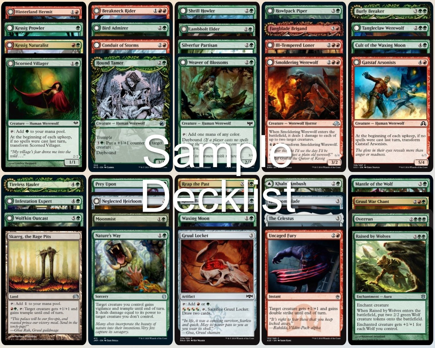 MTG Commander Deck - 100 Card Werewolf Tribal Precon (English, Near Mint) MTG Commander Deck - 100 Card Werewolf Tribal Precon (English, Near Mint)